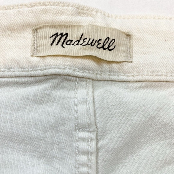 Madewell Women The Curvy Perfect Mid Length Jean Shorts Denim Size 14W Ivory - Picture 10 of 12